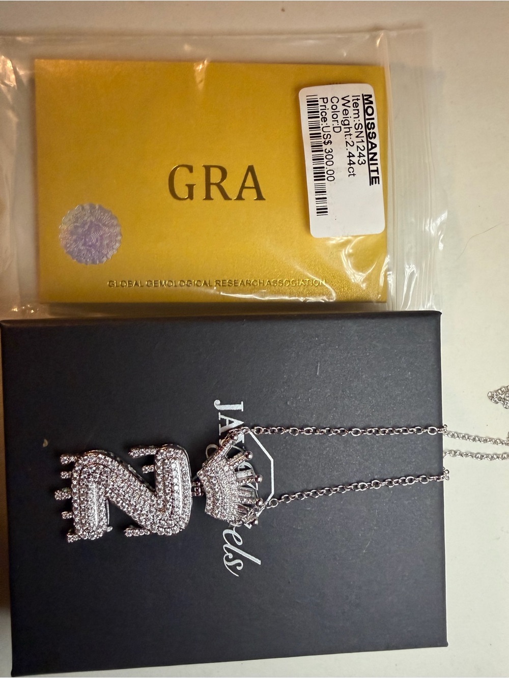 Silver ZCrown Pendant Necklace